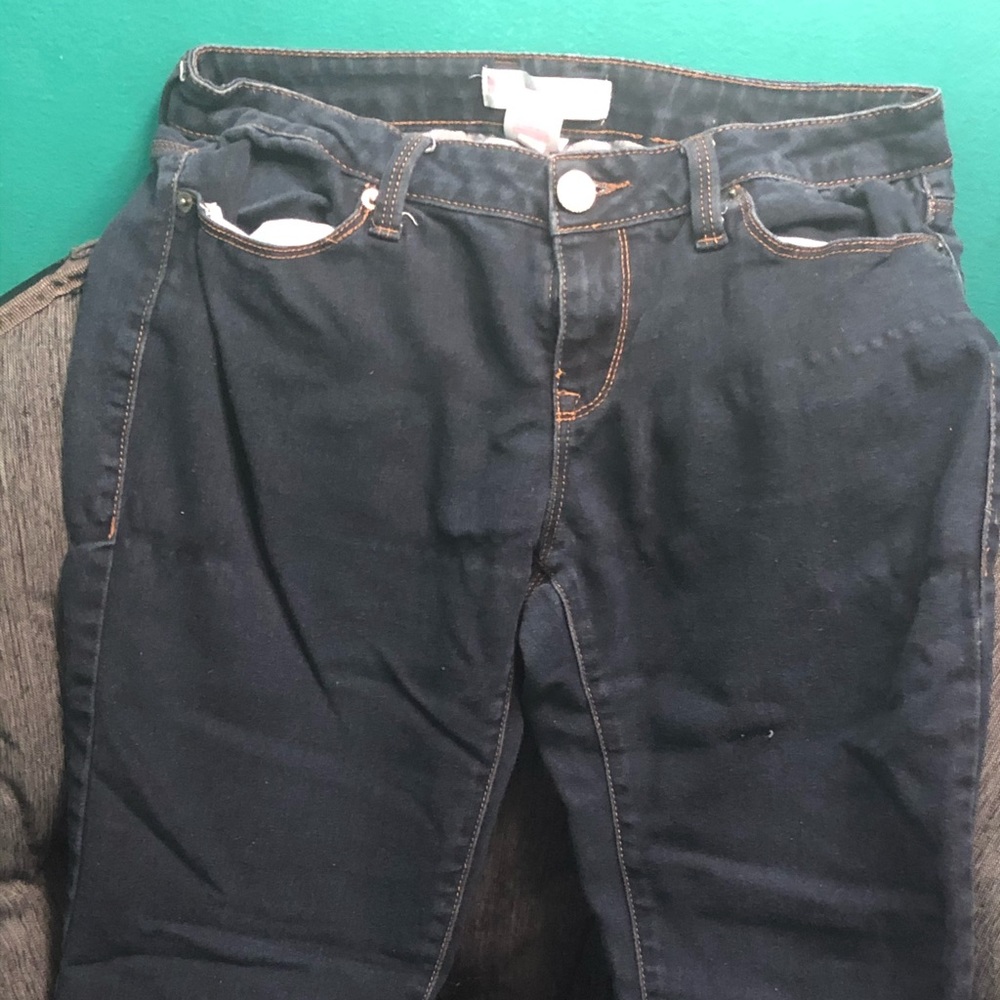 Navy blue jeans